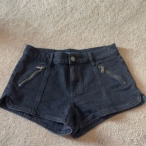 Stylish Black Denim Women's Shorts